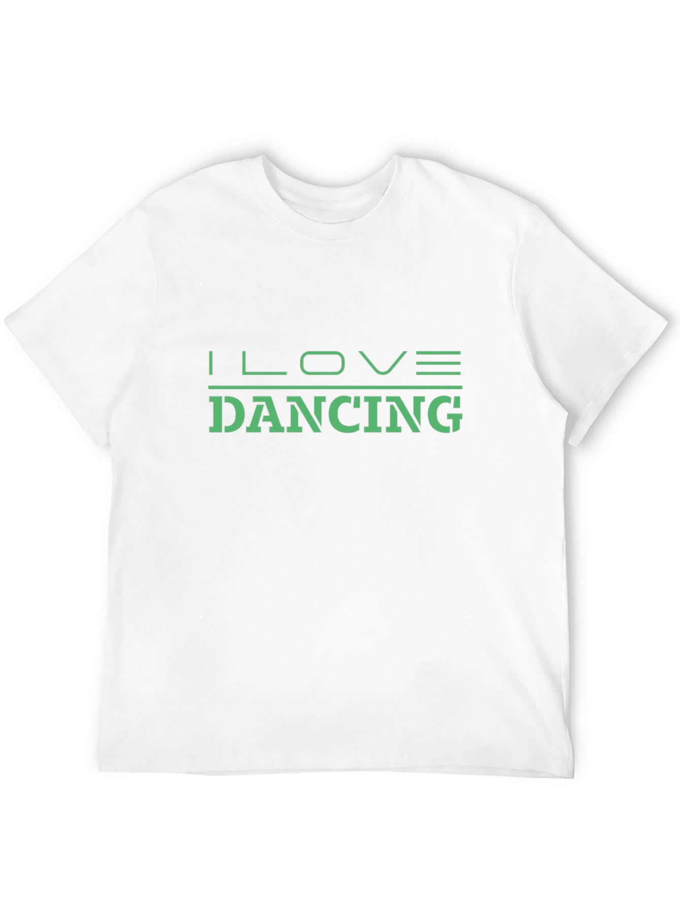 I Love Dancing Graphic Tee - Black Cotton Shirt