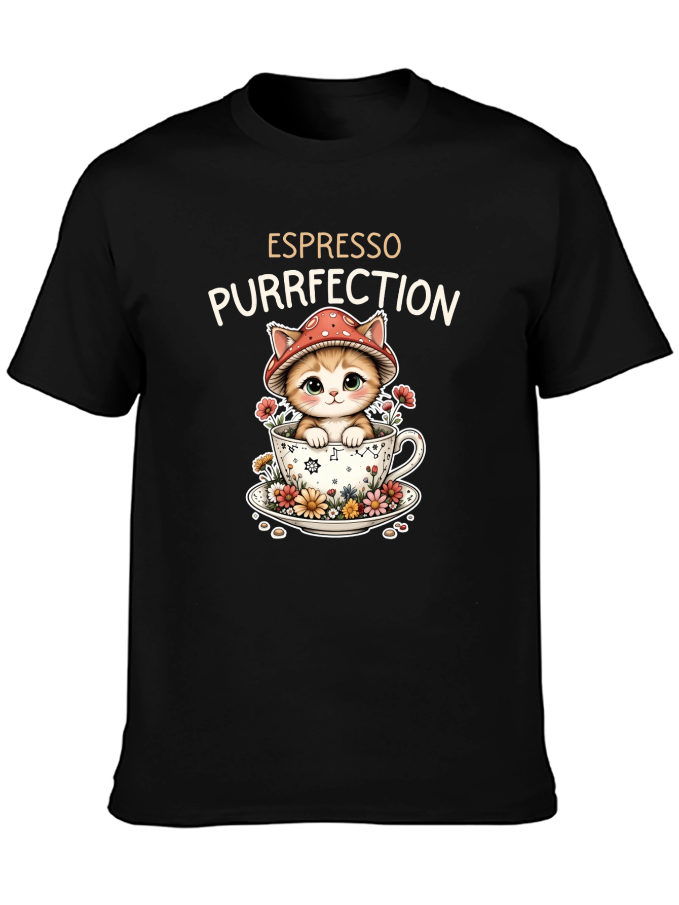 Espresso Purrfection Cat T-Shirt