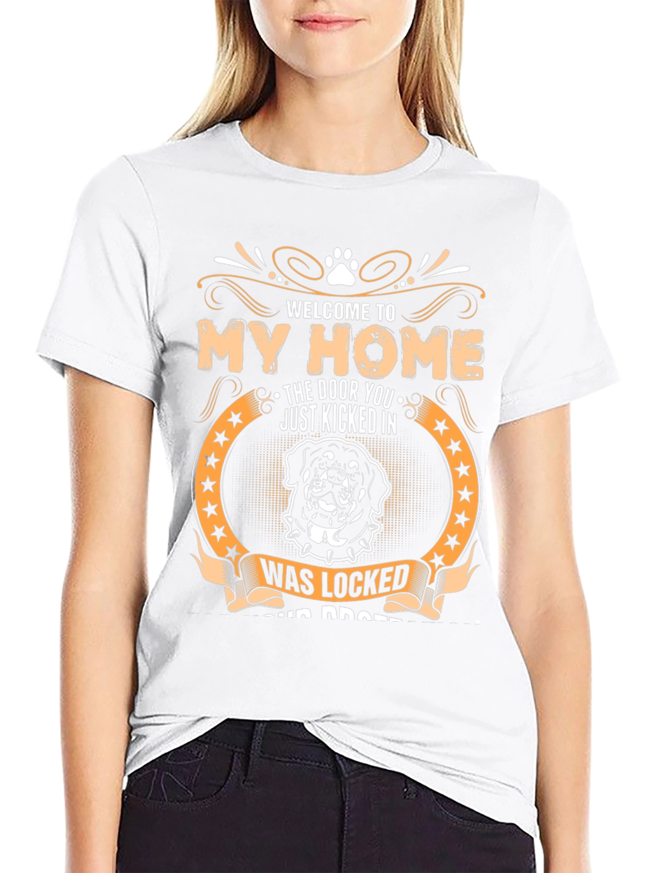 Welcome to My Home Rottweiler Graphic T-Shirt