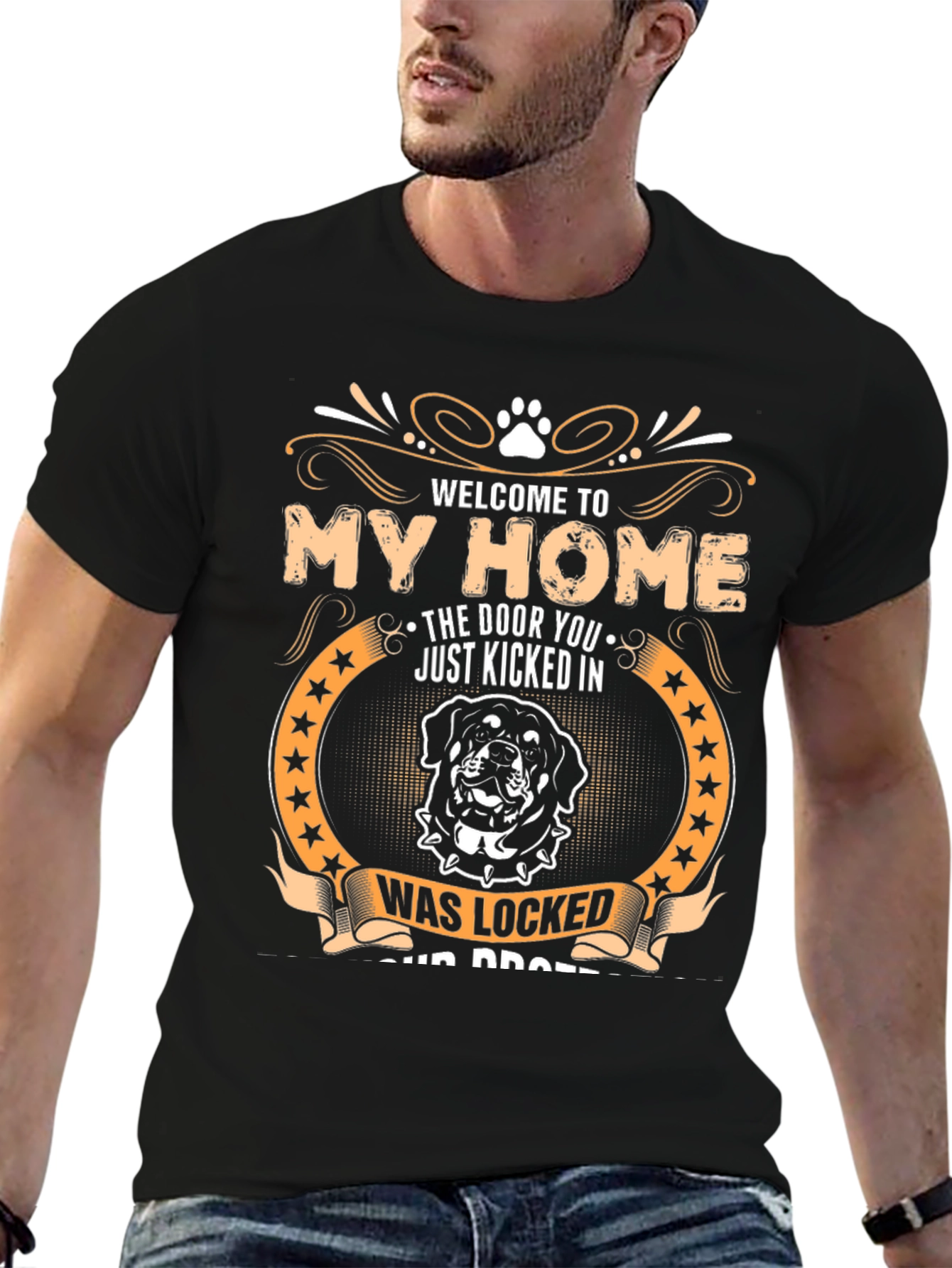 Welcome to My Home Rottweiler Graphic T-Shirt