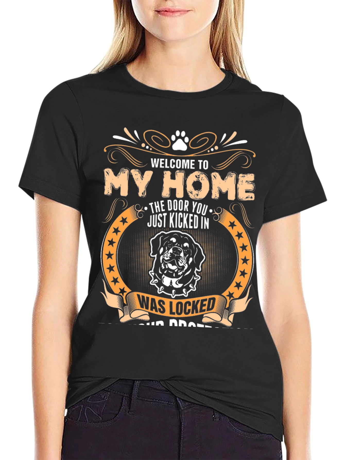 Welcome to My Home Rottweiler Graphic T-Shirt
