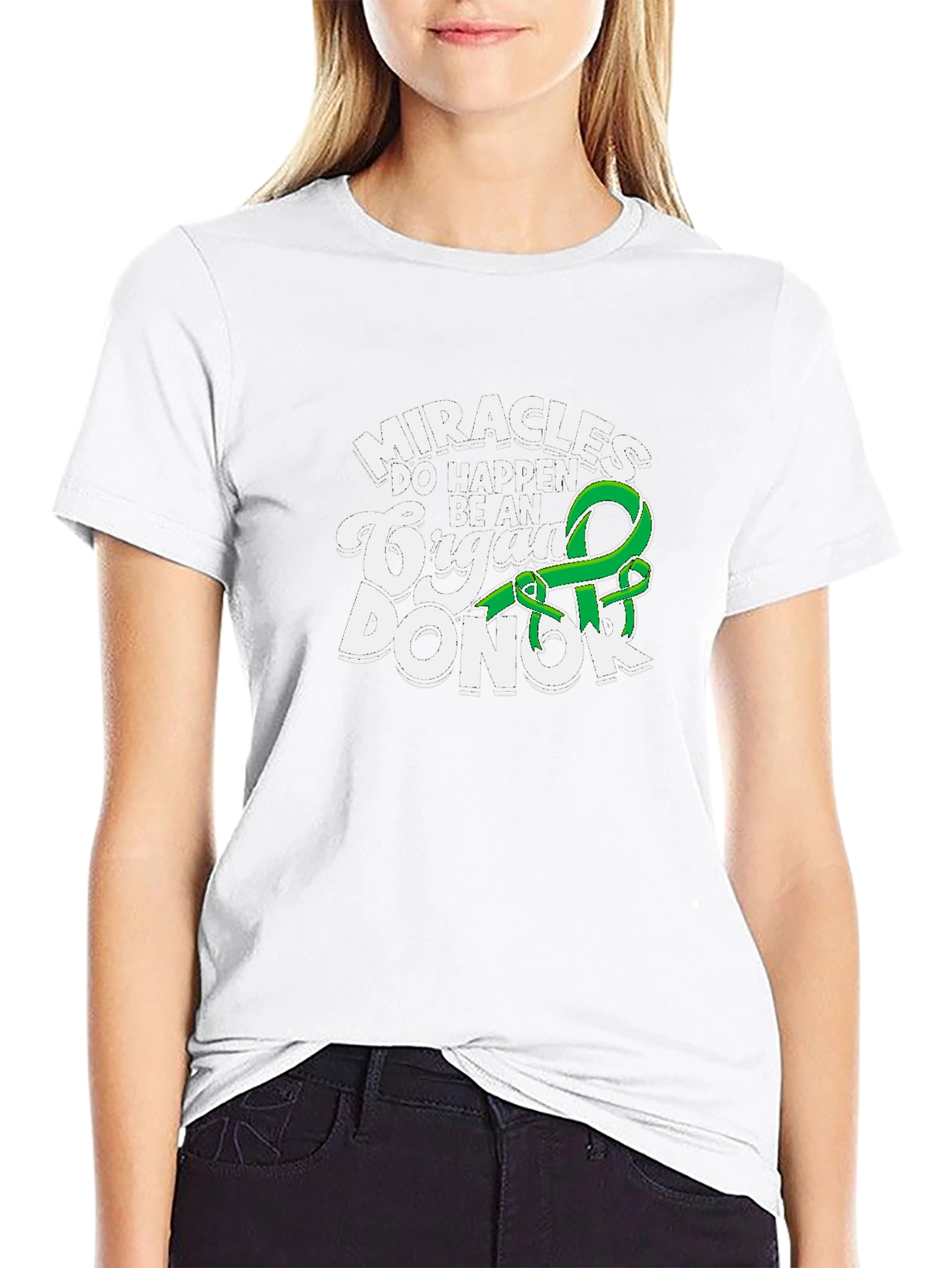 Miracles Happen Organ Donor Graphic T-Shirt