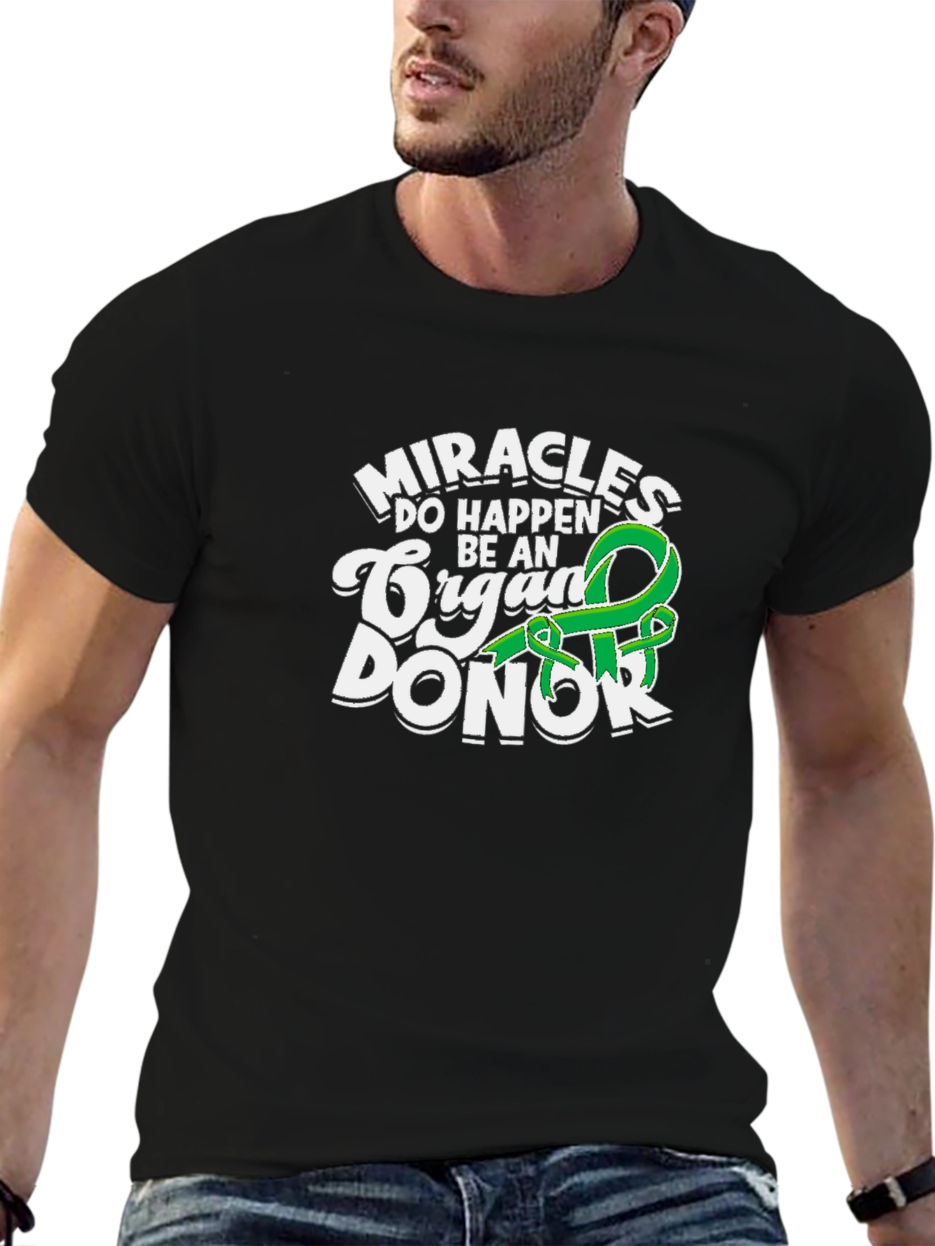 Miracles Happen Organ Donor Graphic T-Shirt