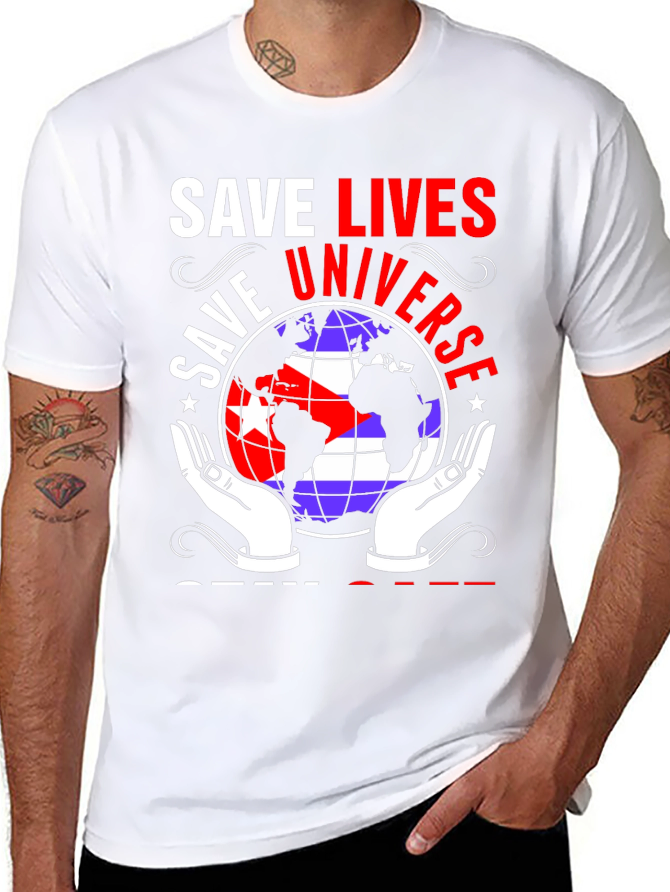 Save Lives Universe Graphic Tee