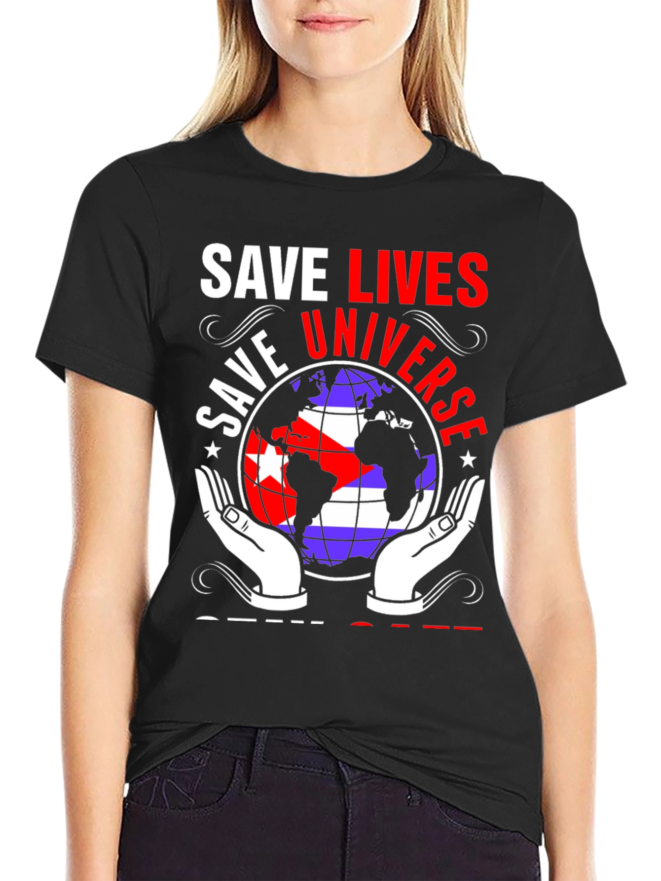 Save Lives Universe Graphic Tee