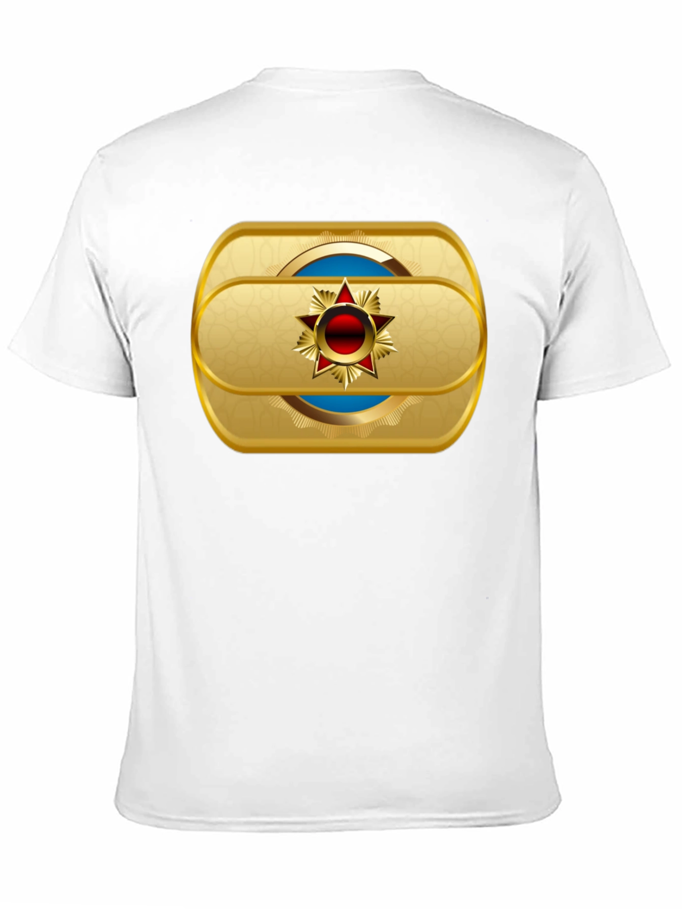 Gold Star Emblem Black T-Shirt