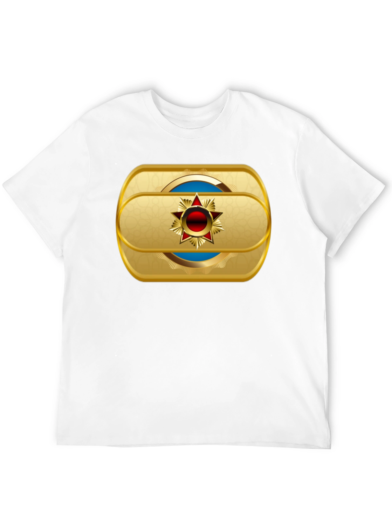 Gold Star Emblem Black T-Shirt