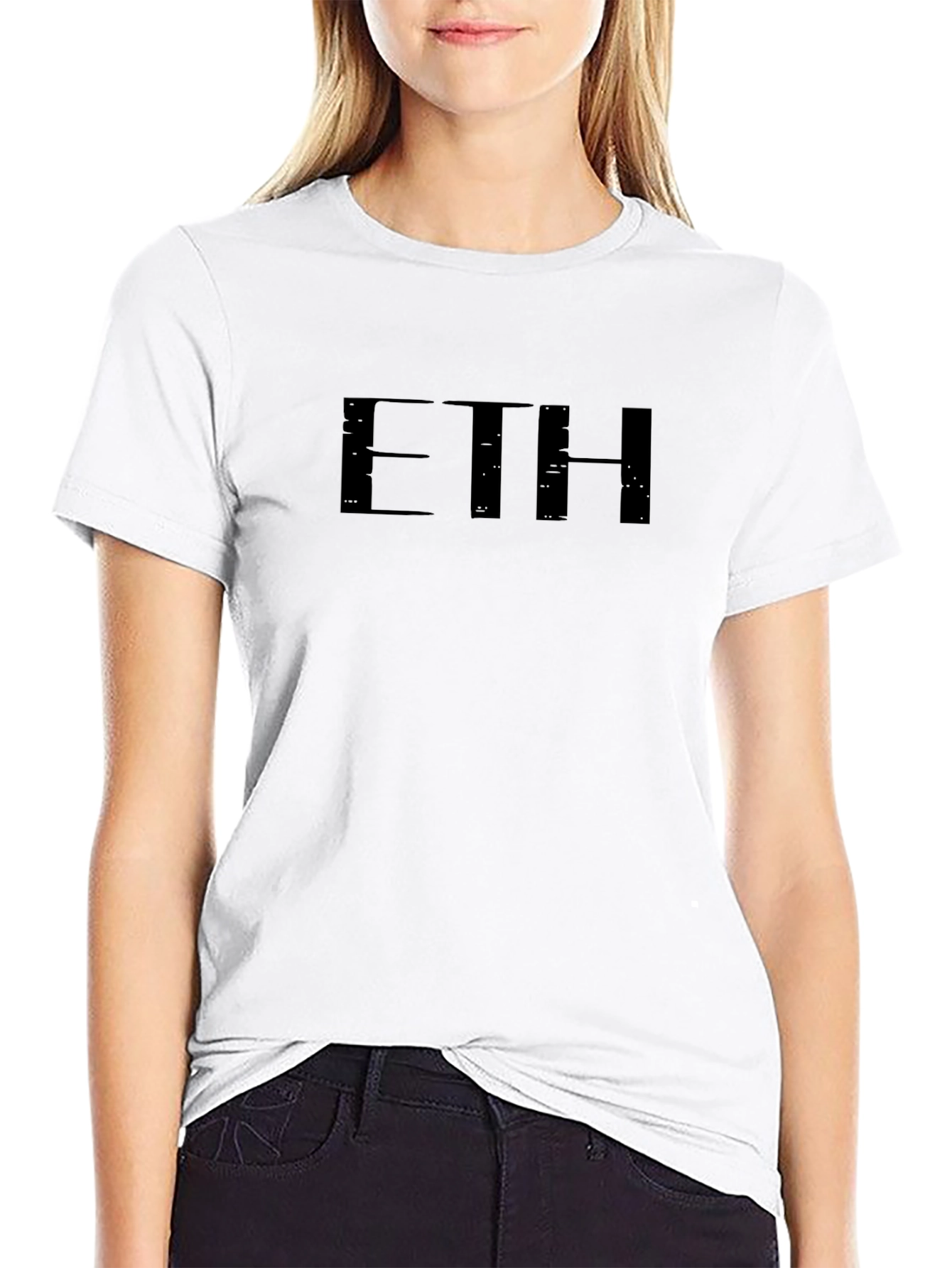 ETH Black Graphic Tee - Crypto Enthusiast T-Shirt