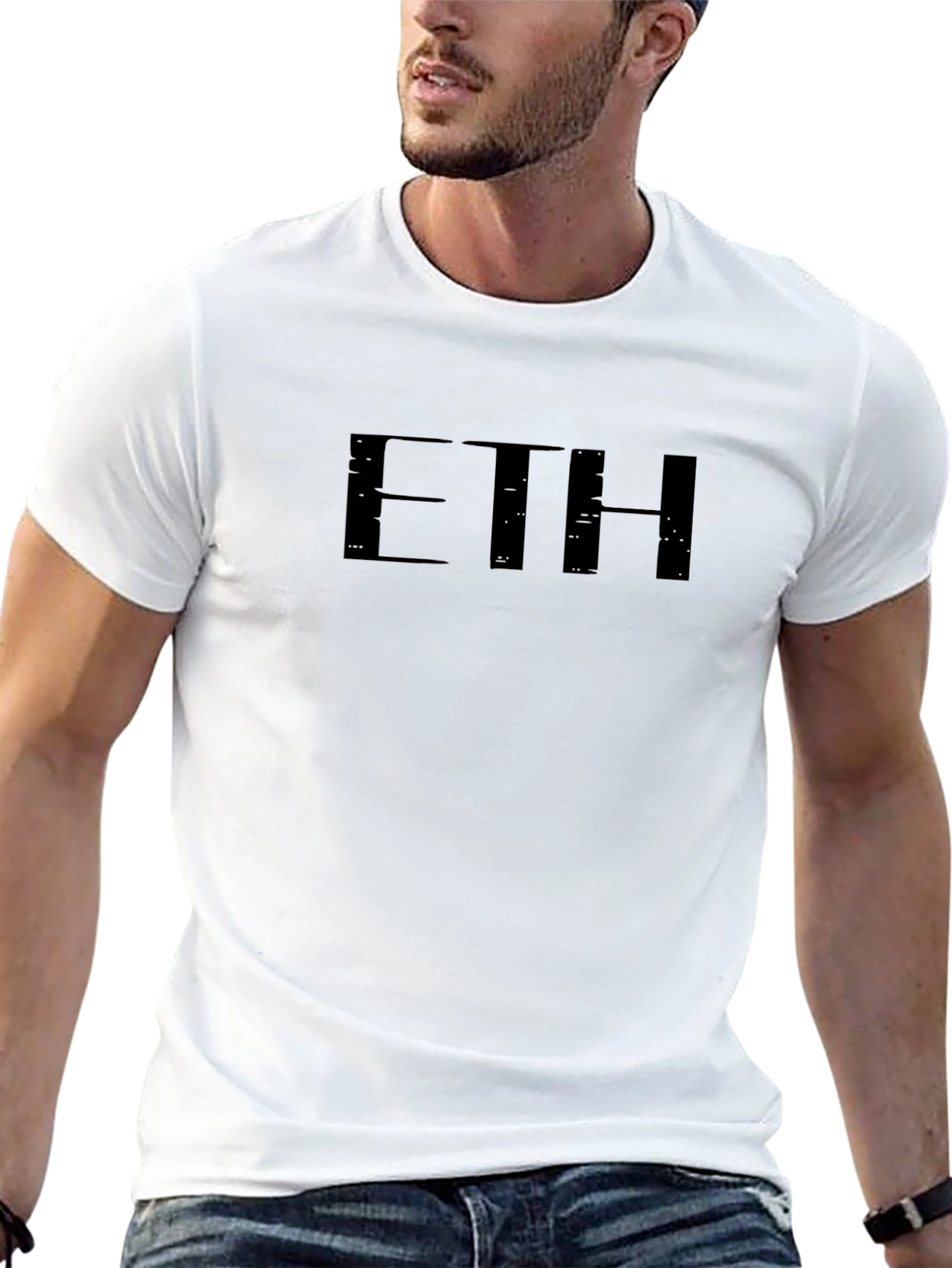 ETH Black Graphic Tee - Crypto Enthusiast T-Shirt
