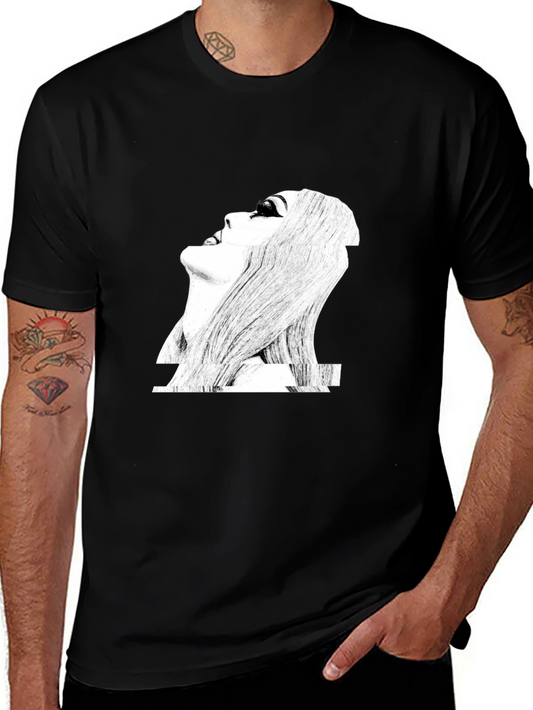 Graphic Print Black T-Shirt