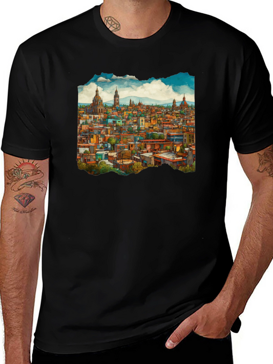 Cityscape Graphic Tee - Urban Style