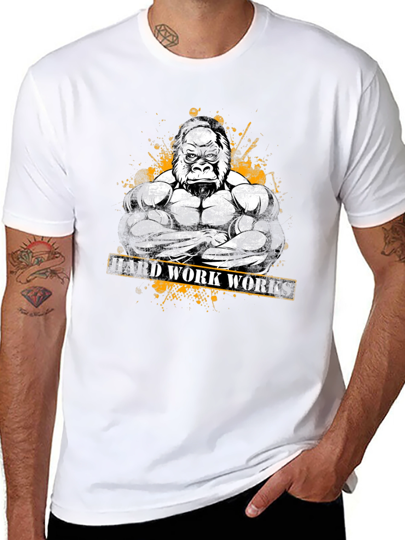 Hard Work Works Gorilla Gym T-Shirt