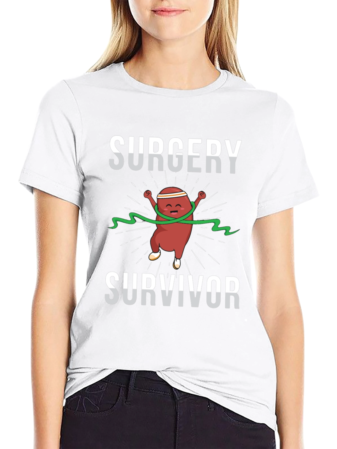 Surgery Survivor Graphic T-Shirt - Black