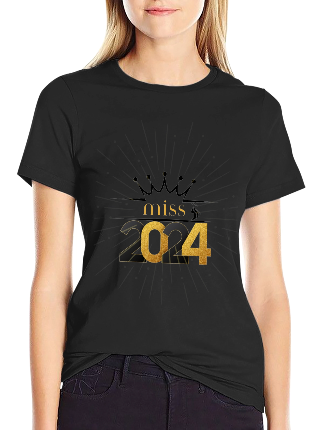 Miss 2024 Graphic T-Shirt - Black