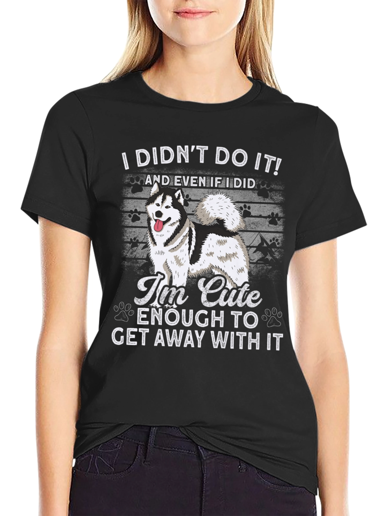 Cute Dog T-Shirt - I Didnt Do It!
