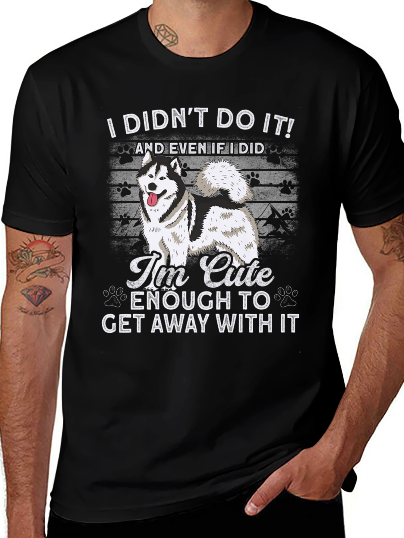 Cute Dog T-Shirt - I Didnt Do It!