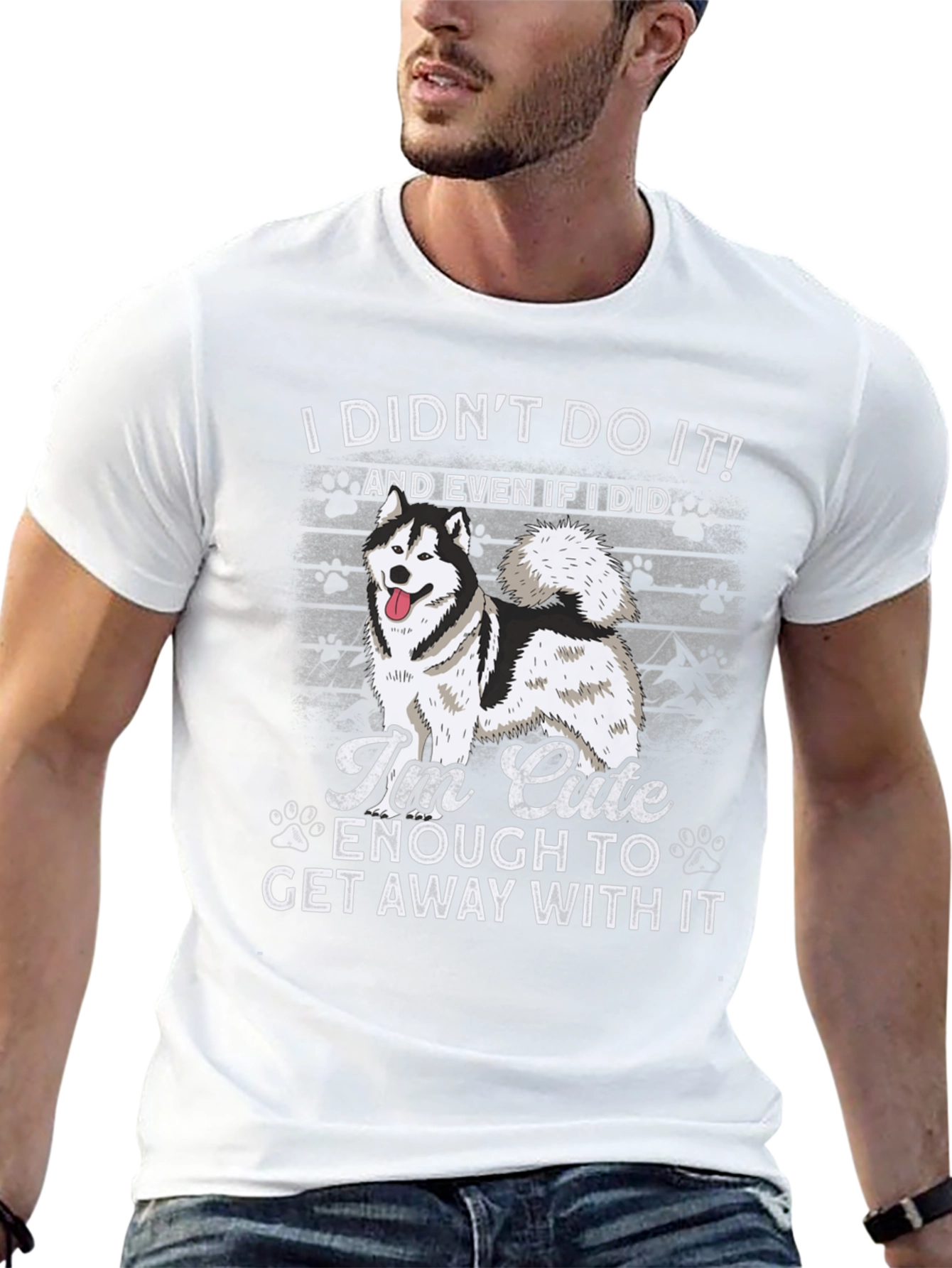 Cute Dog T-Shirt - I Didnt Do It!
