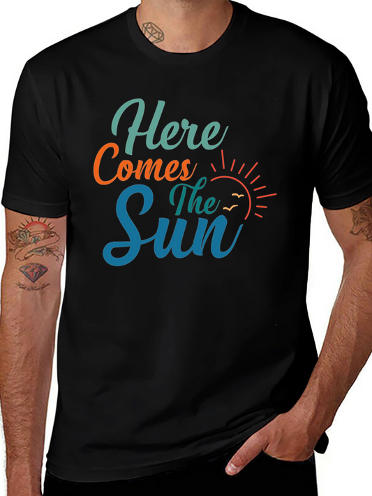 Here Comes The Sun Graphic Tee - Black