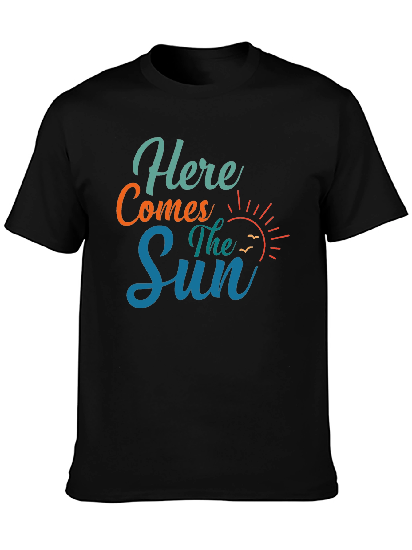 Here Comes The Sun Graphic Tee - Black