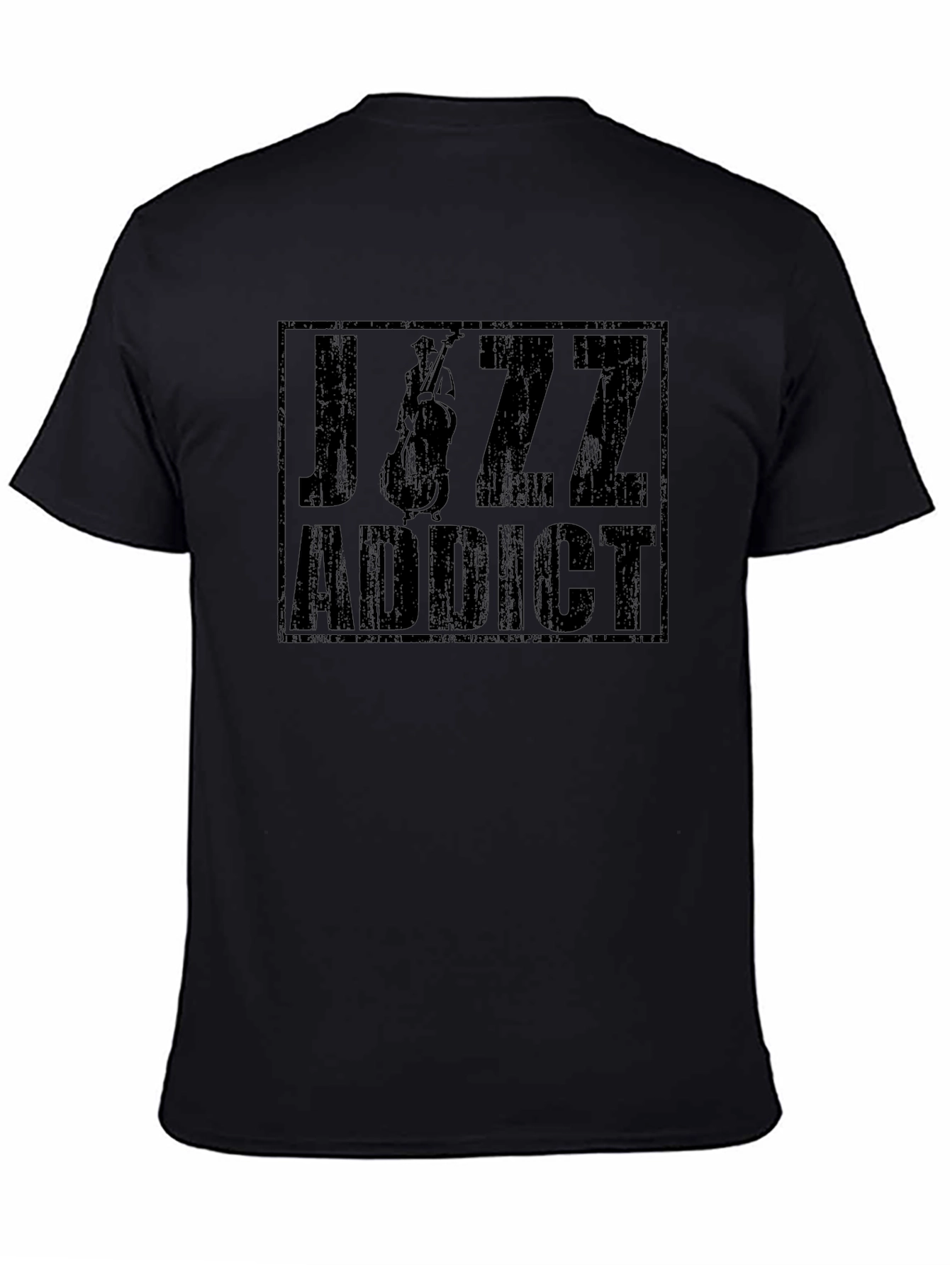 Jazz Addict Black Graphic T-Shirt