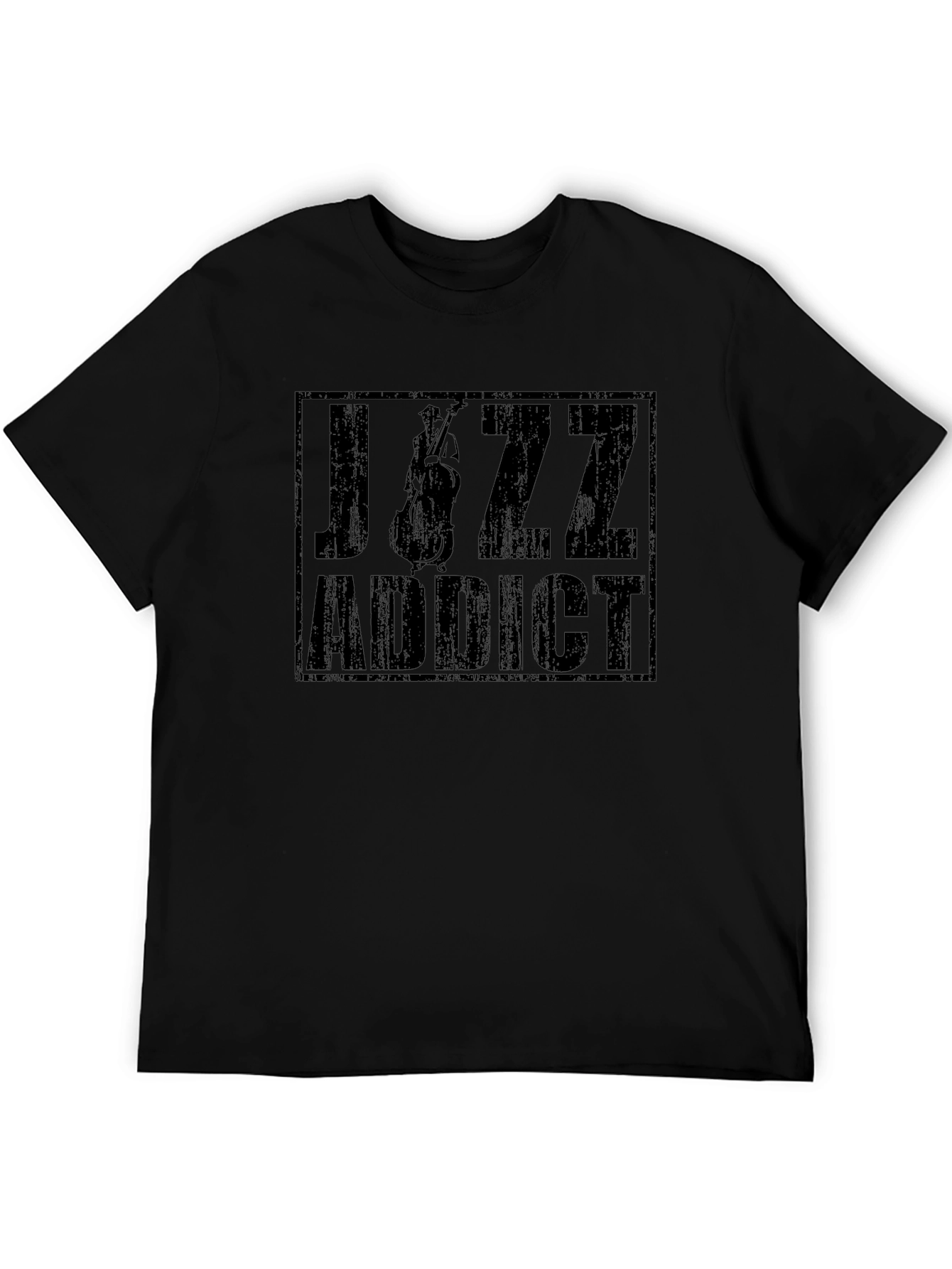 Jazz Addict Black Graphic T-Shirt