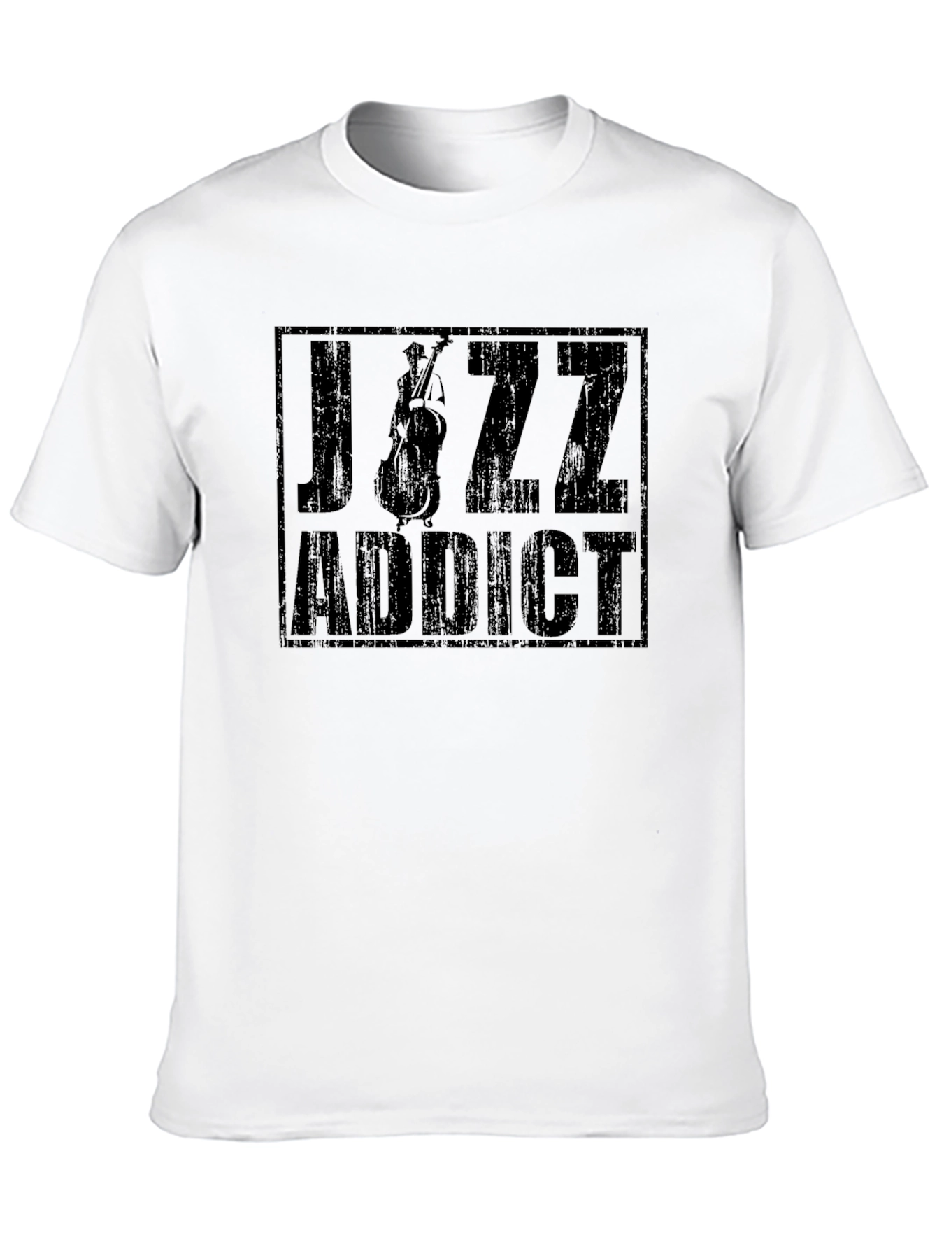 Jazz Addict Black Graphic T-Shirt