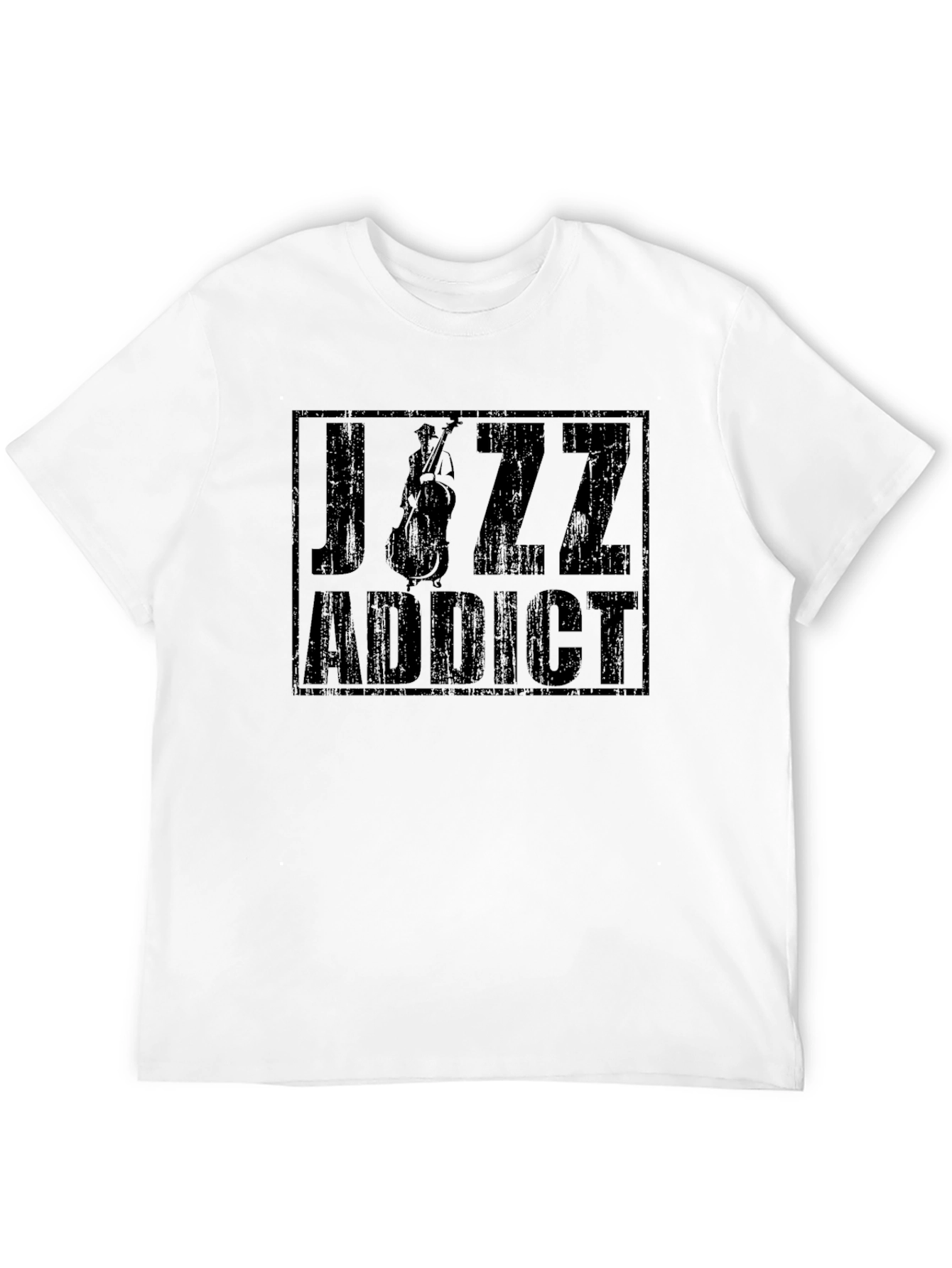 Jazz Addict Black Graphic T-Shirt