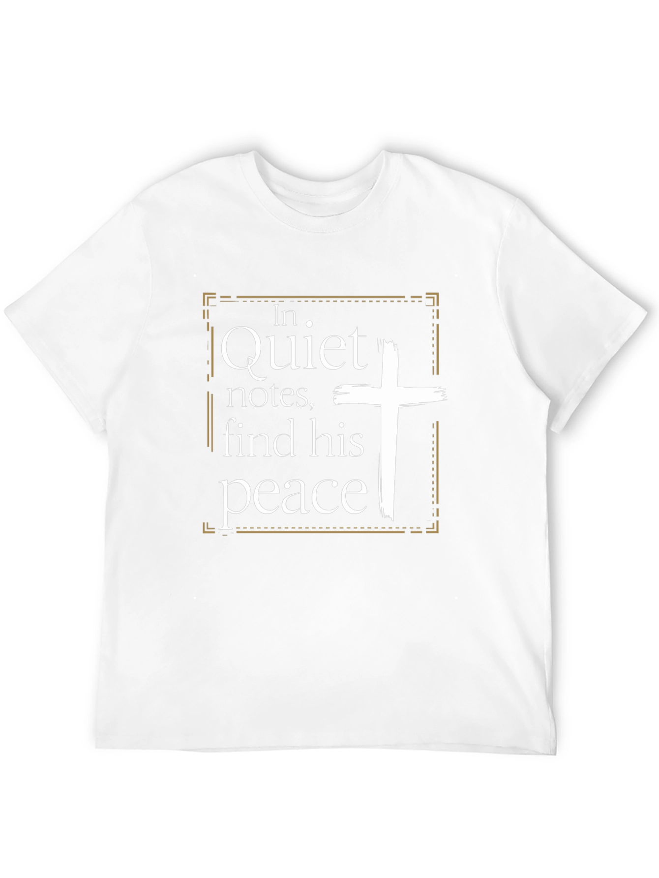 Quiet Notes Find His Peace Christian T-Shirt