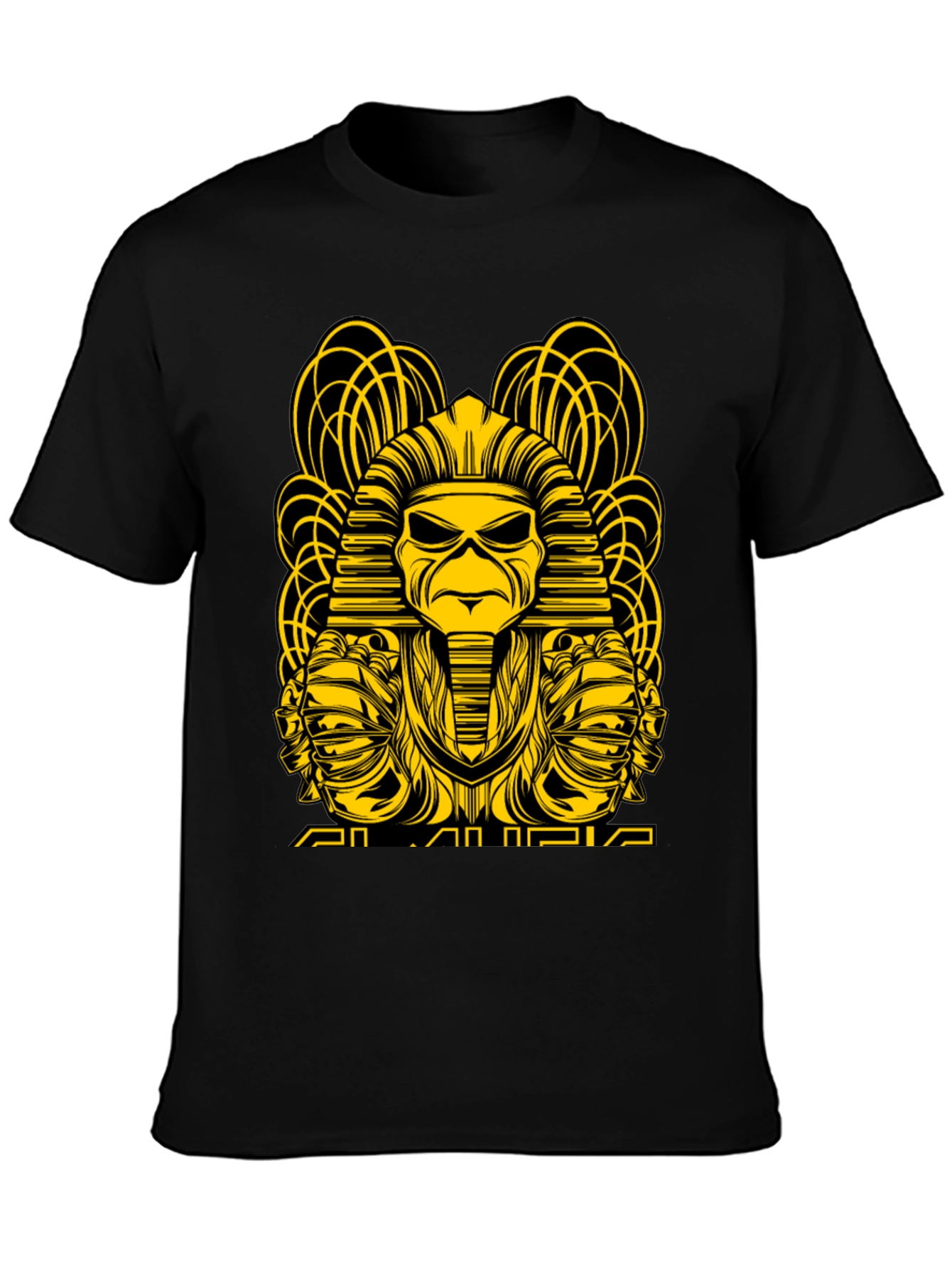 Iron Maiden T-Shirt: Pharaoh Eddie Design - Black