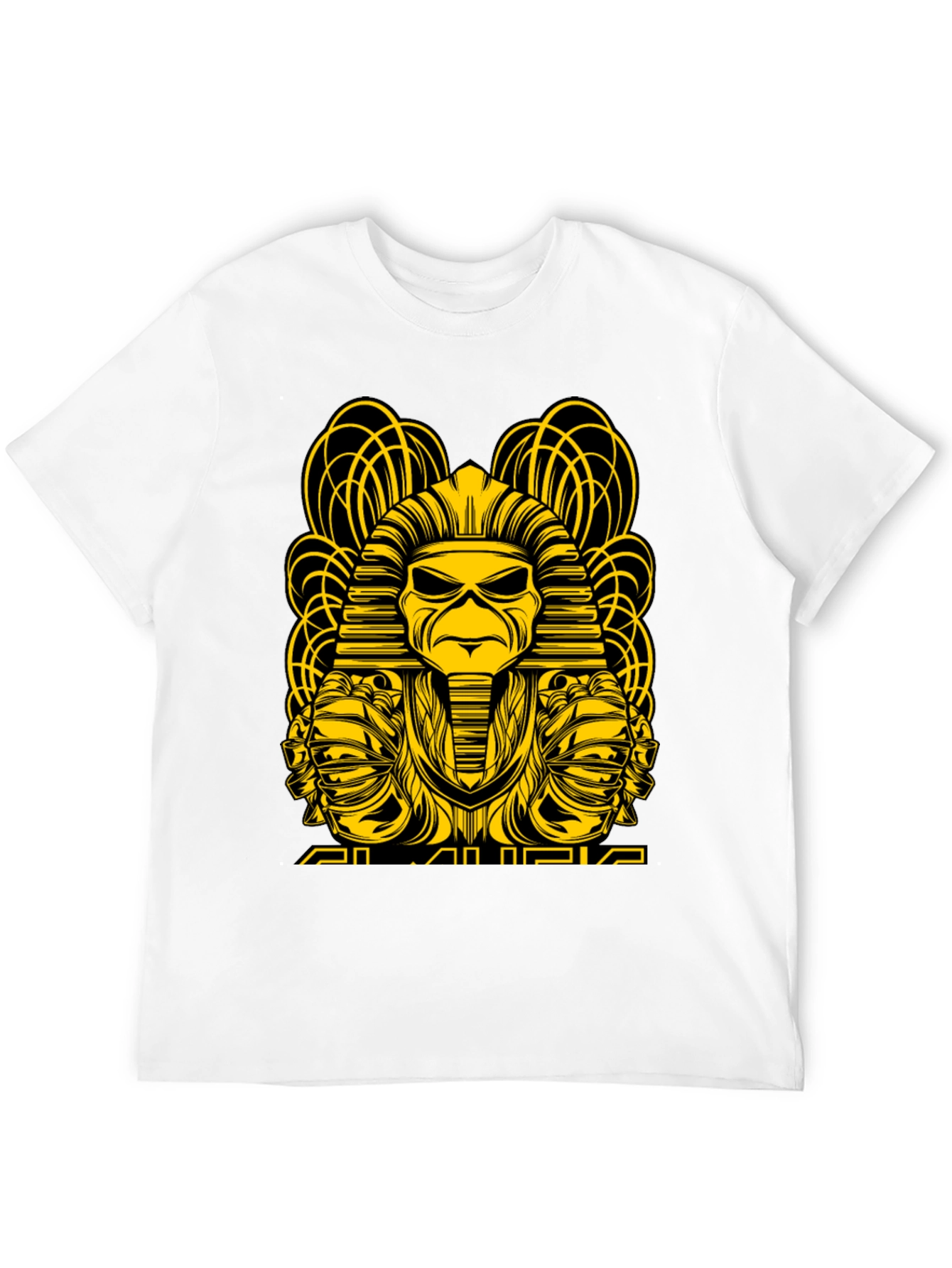Iron Maiden T-Shirt: Pharaoh Eddie Design - Black