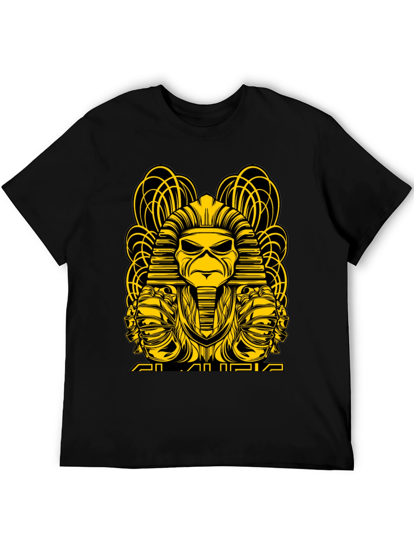 Iron Maiden T-Shirt: Pharaoh Eddie Design - Black