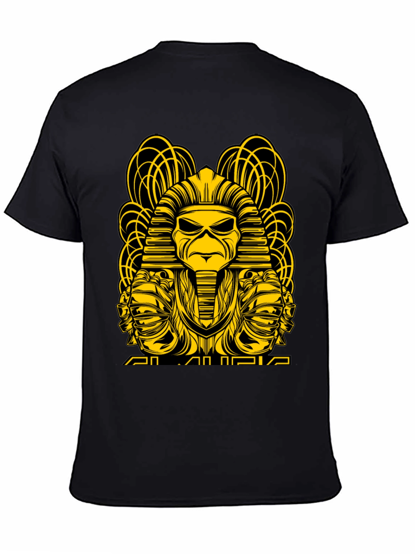 Iron Maiden T-Shirt: Pharaoh Eddie Design - Black