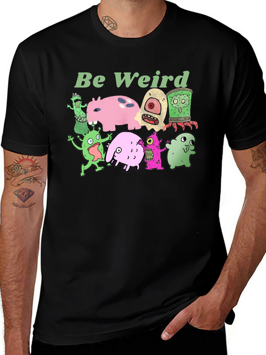 Be Weird Graphic Tee - Unique Monster Print