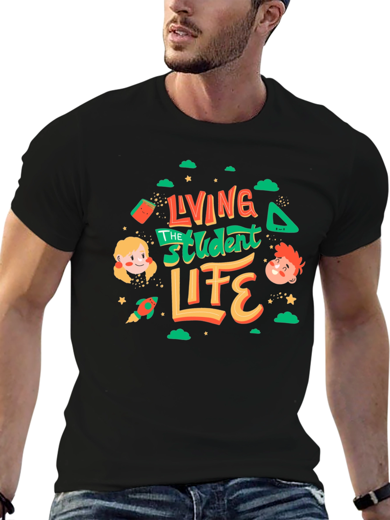 Living the Student Life Graphic Tee