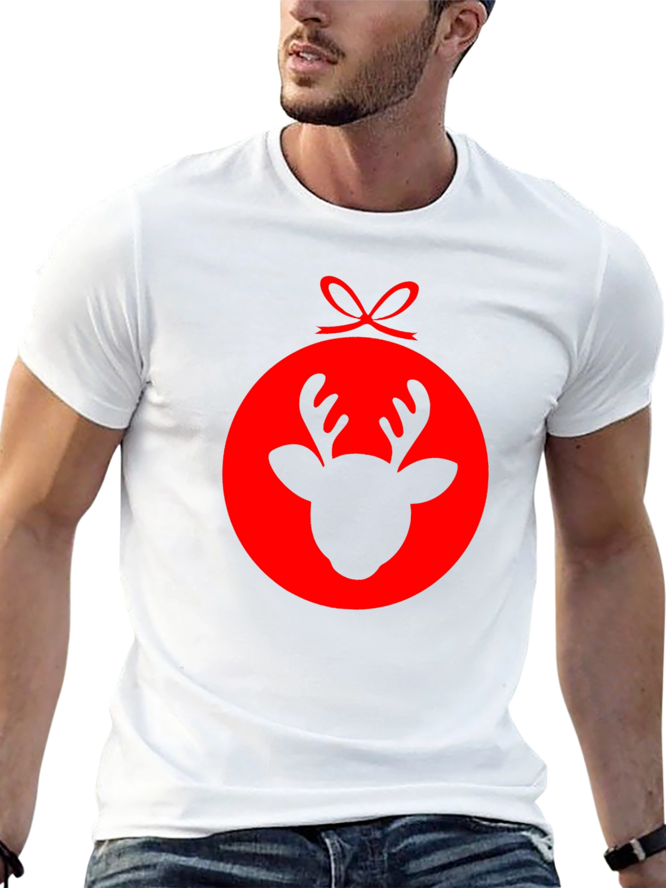 Reindeer Ornament Graphic T-Shirt