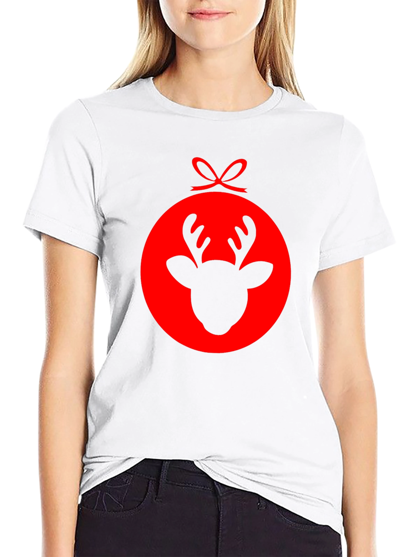 Reindeer Ornament Graphic T-Shirt