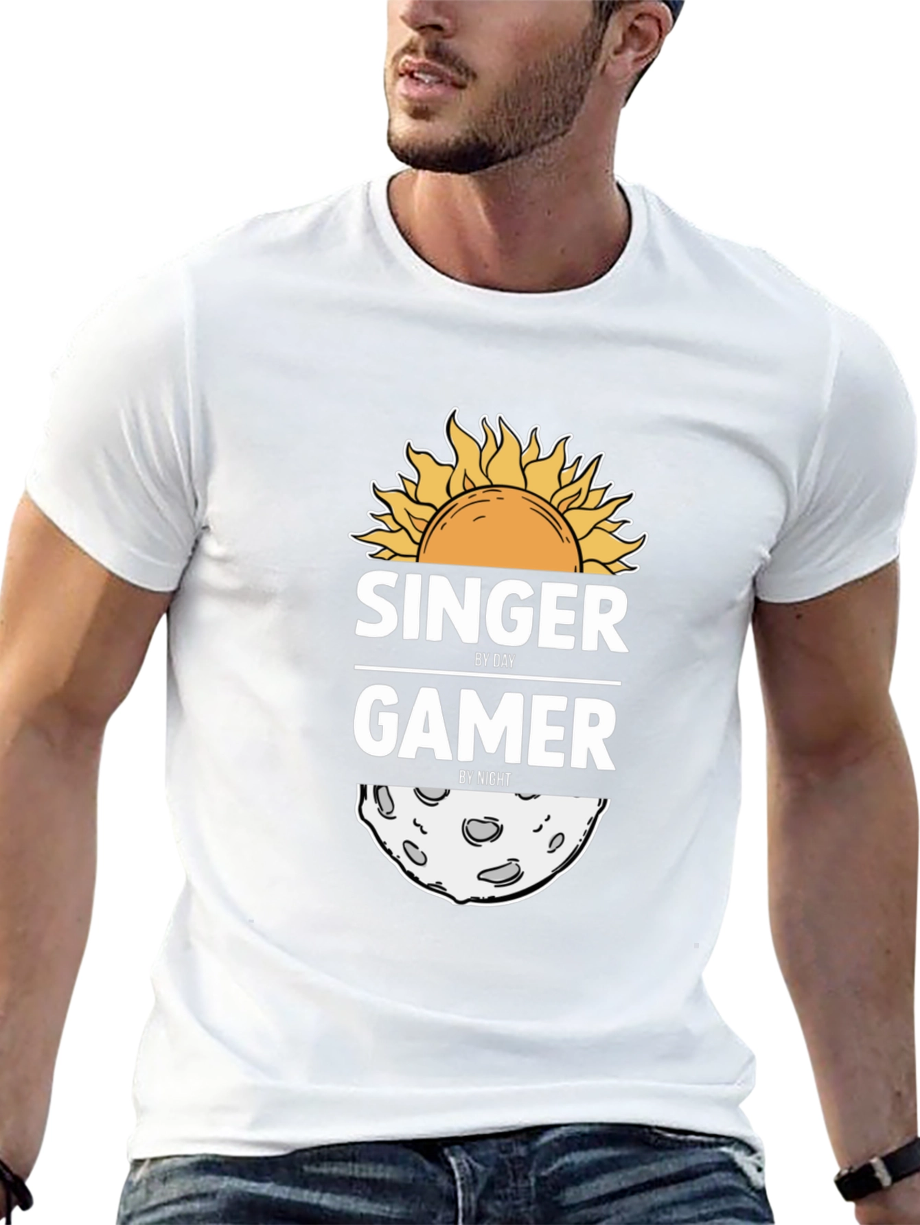 Singer By Day Gamer By Night Graphic Tee