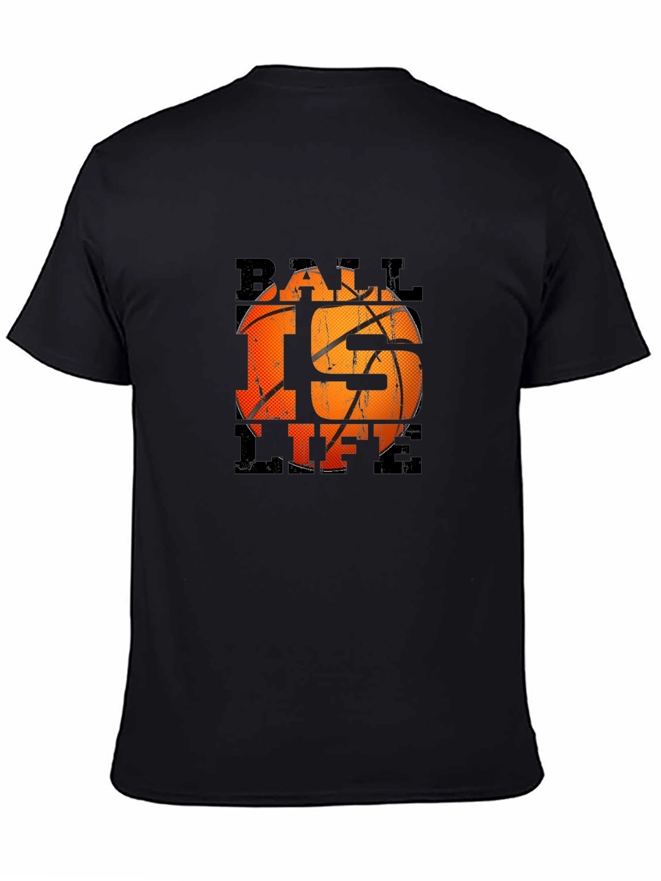 Ball is Life Black Graphic T-Shirt