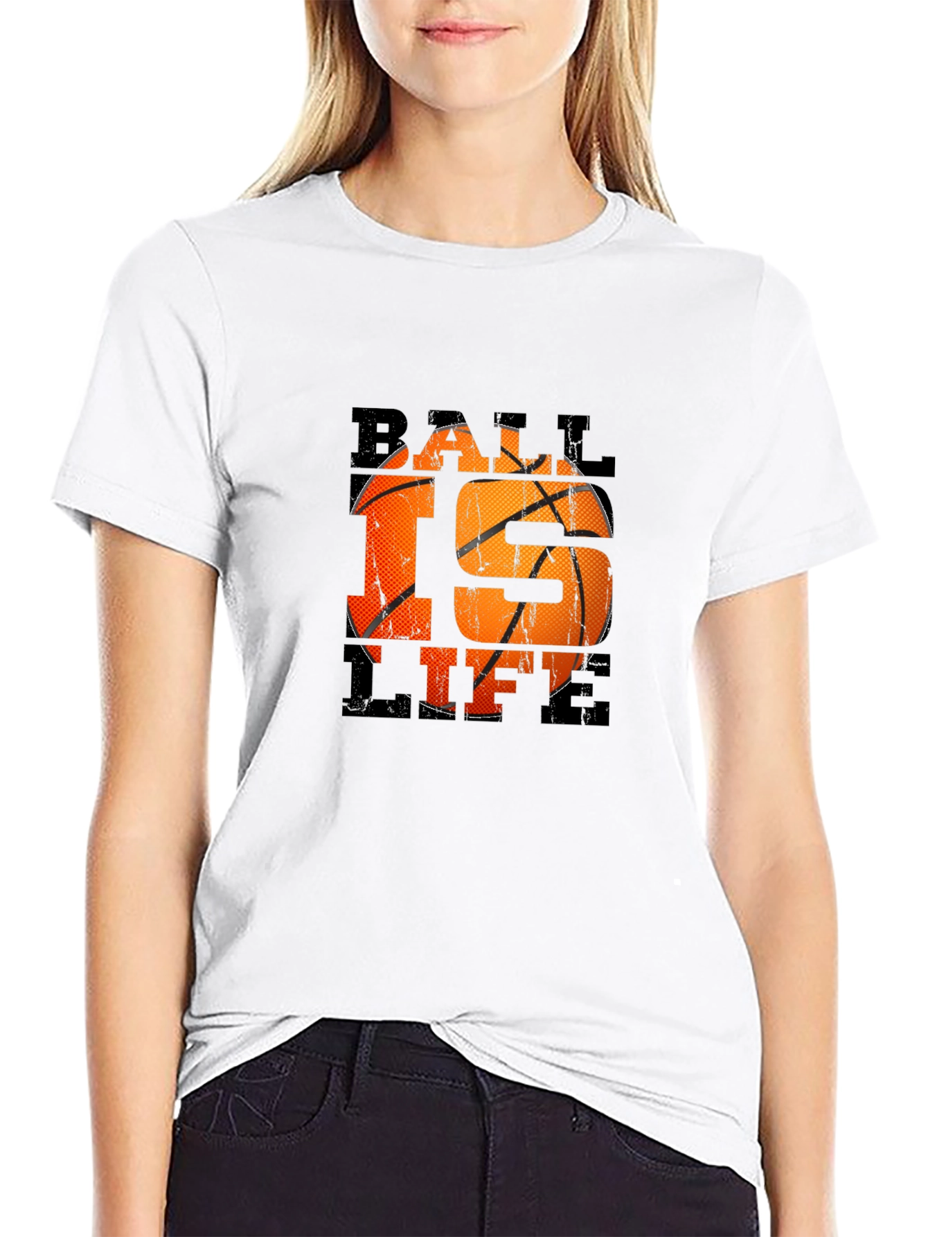 Ball is Life Black Graphic T-Shirt
