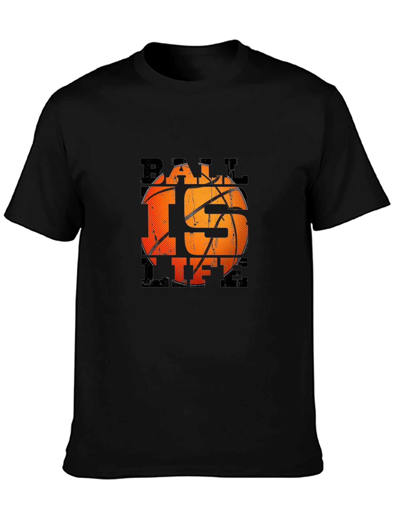 Ball is Life Black Graphic T-Shirt