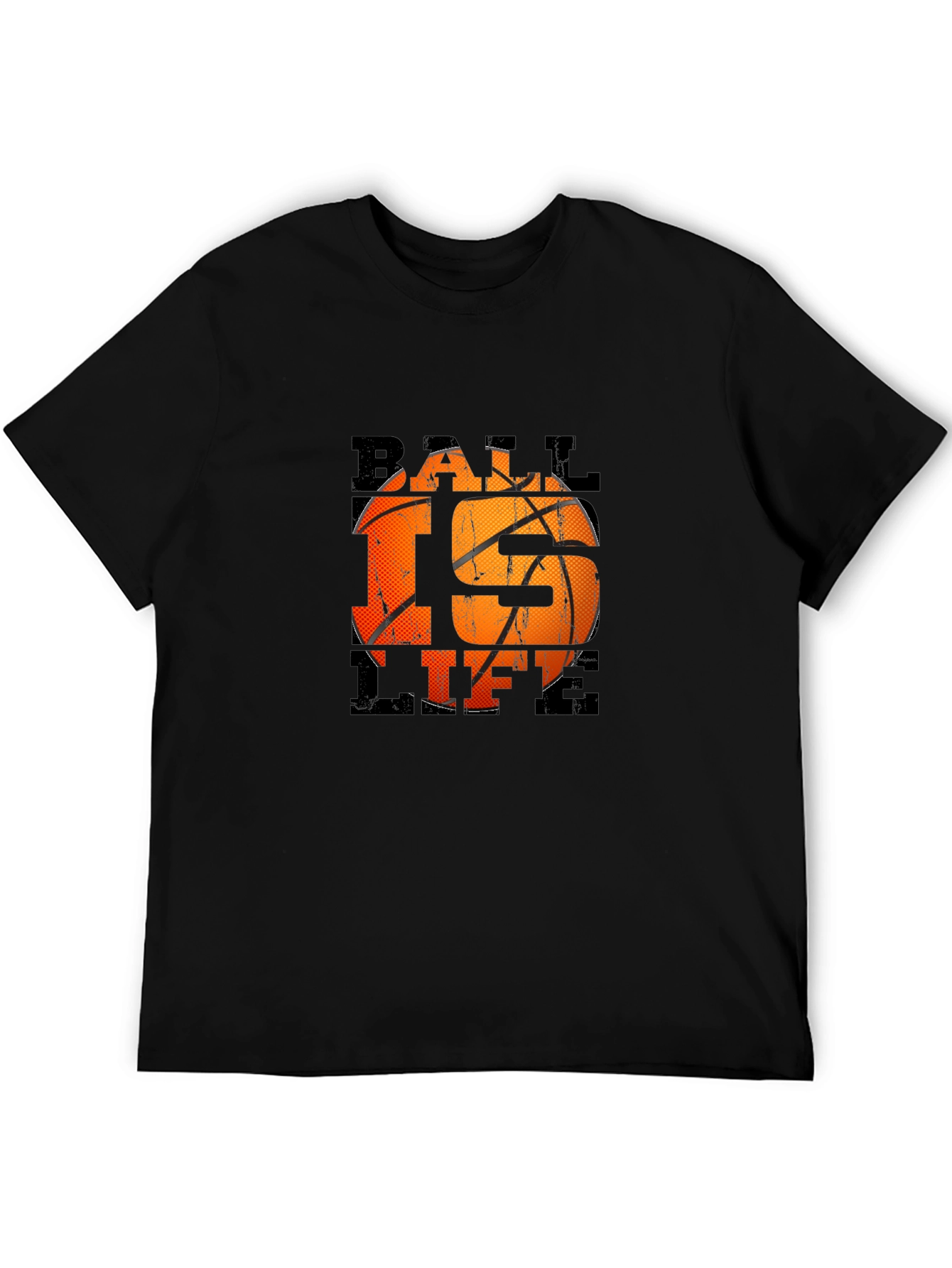 Ball is Life Black Graphic T-Shirt