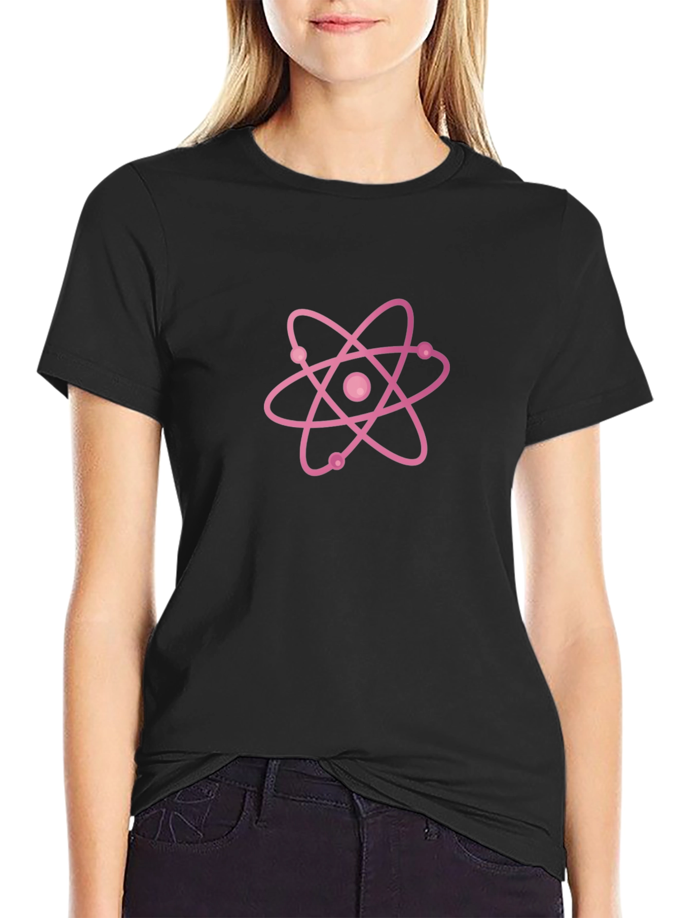 Atom Symbol Graphic Tee - Science Inspired Design