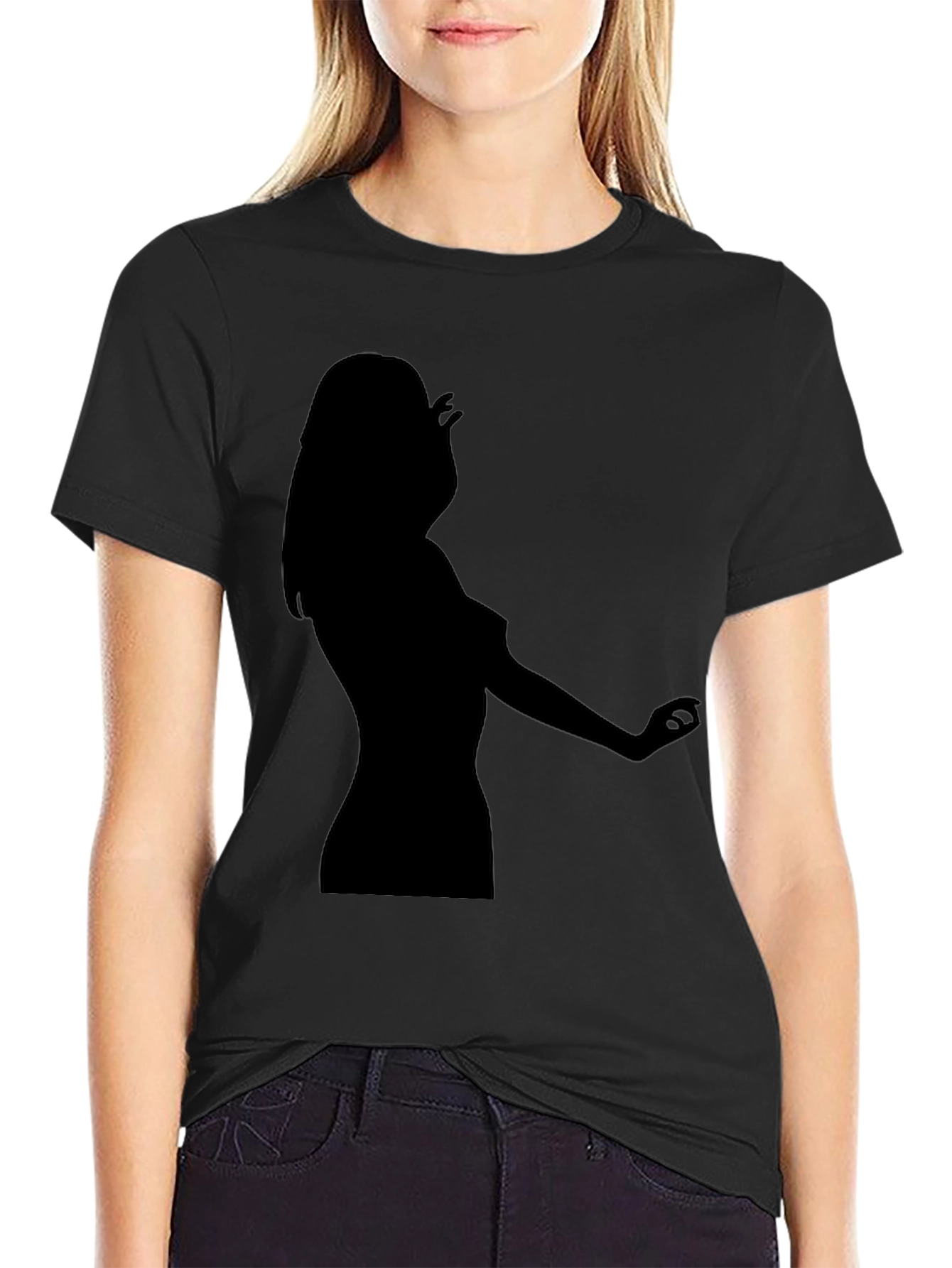 Black Tee - Silhouette Design