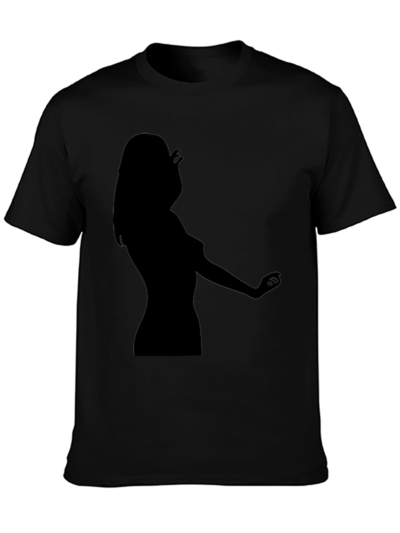 Black Tee - Silhouette Design