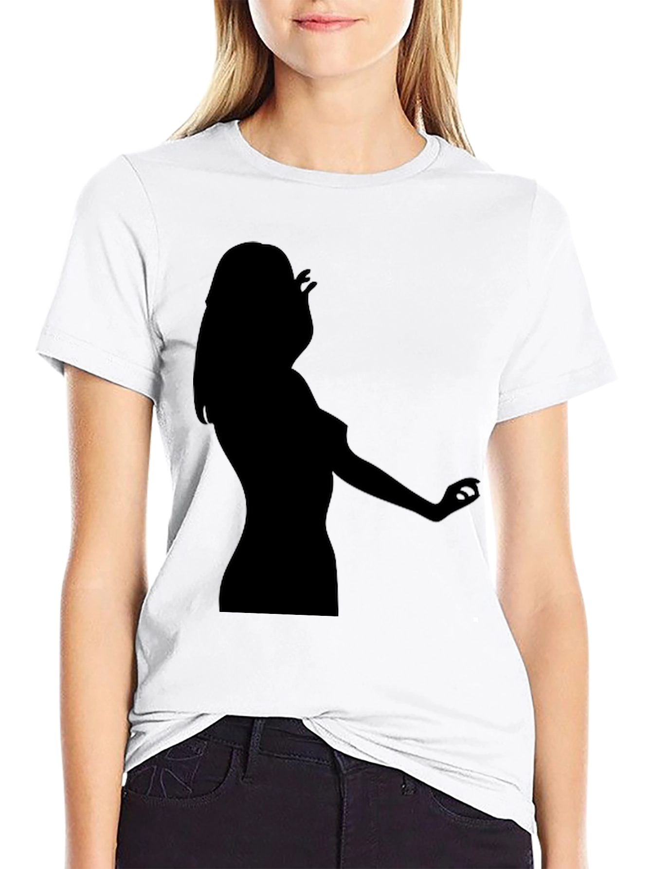 Black Tee - Silhouette Design