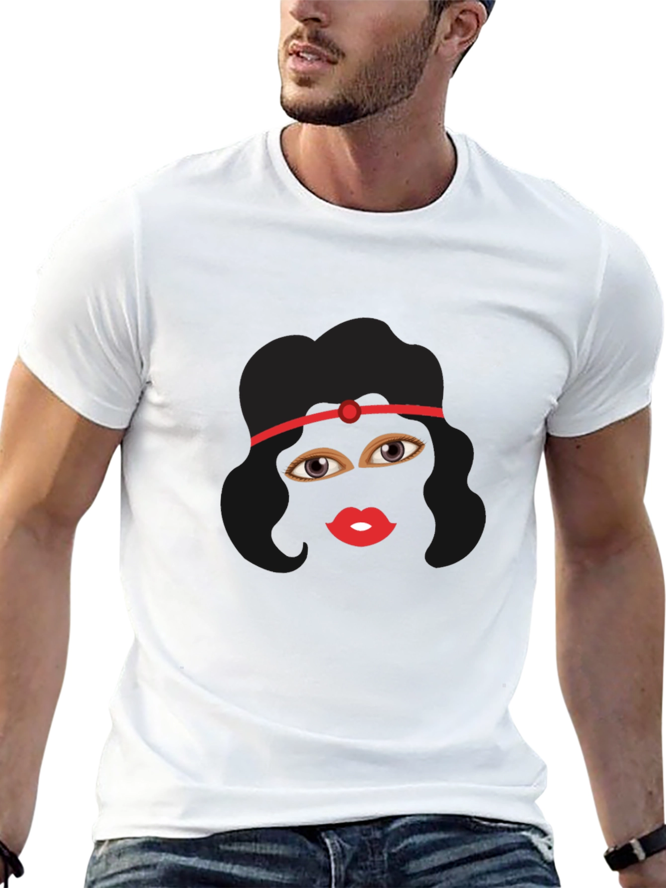 Ninja Girl Graphic Tee - Black Cotton T-Shirt