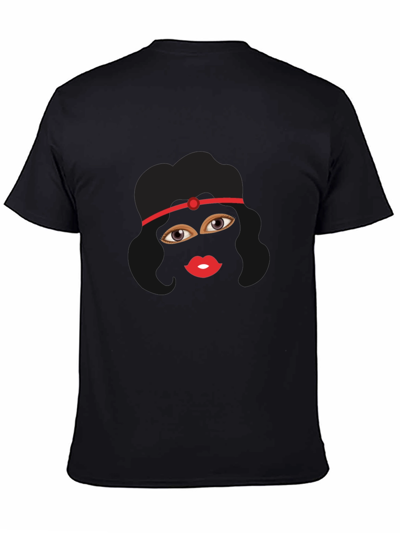 Ninja Girl Graphic Tee - Black Cotton T-Shirt