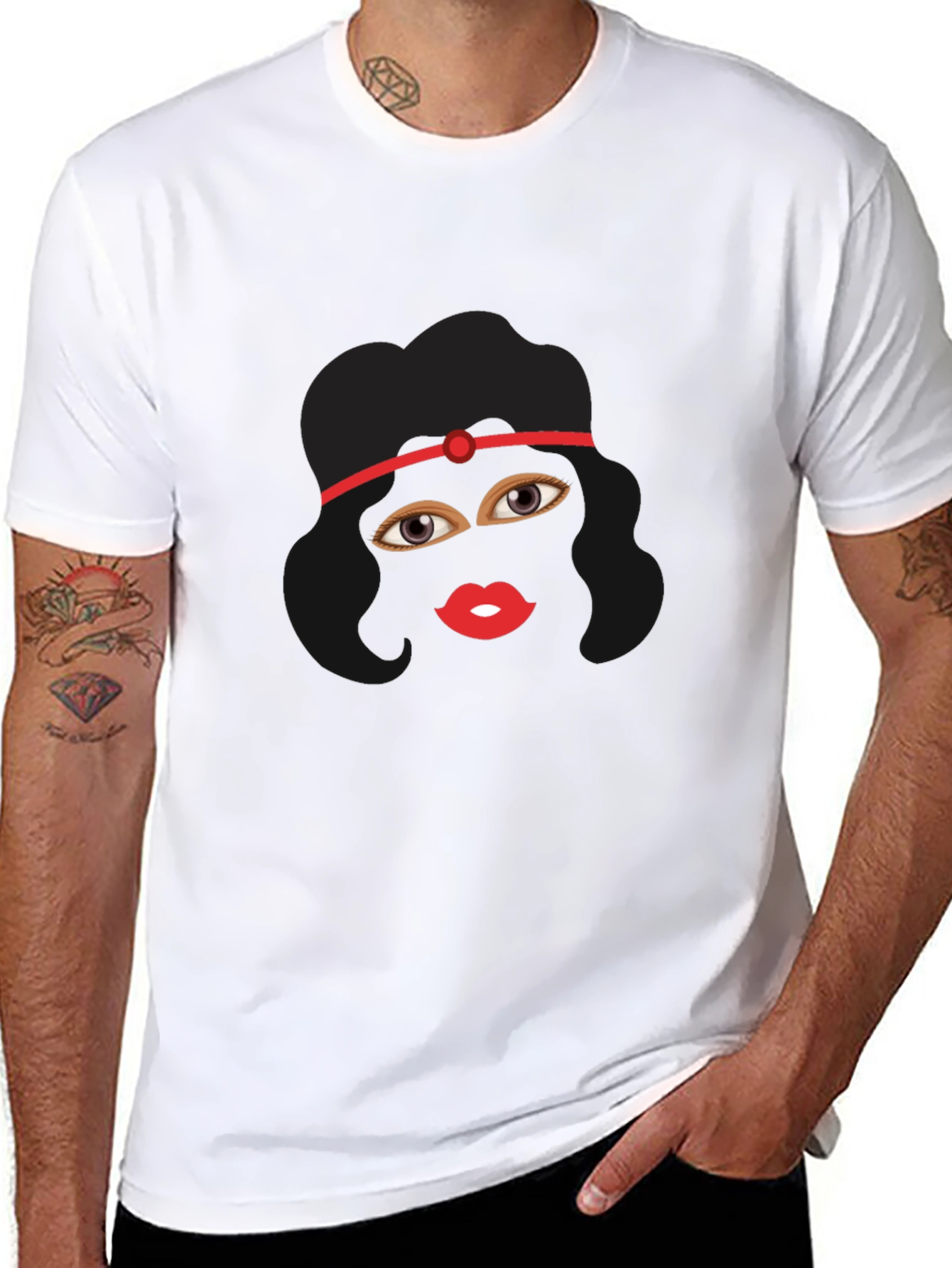 Ninja Girl Graphic Tee - Black Cotton T-Shirt