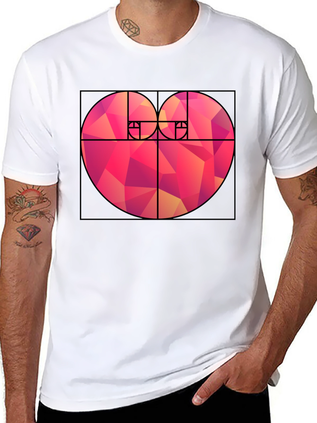 Geometric Heart T-Shirt
