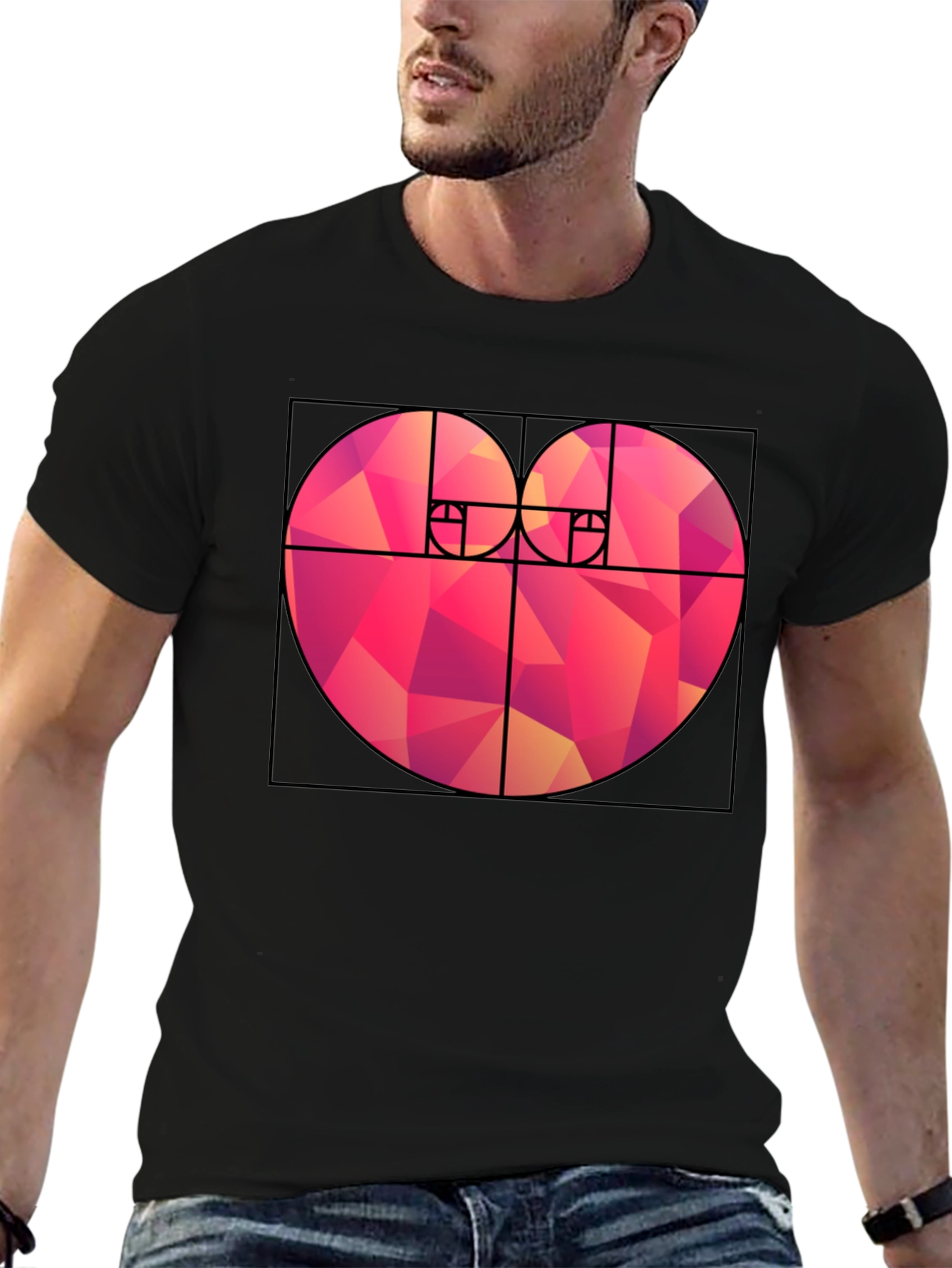 Geometric Heart T-Shirt